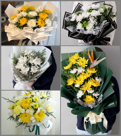 广西百色田林县定安镇白事花束代送